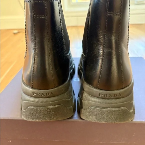 Prada Calzature Uomo 2TG154 Platform Combat Boots Chelsea  display picture 1